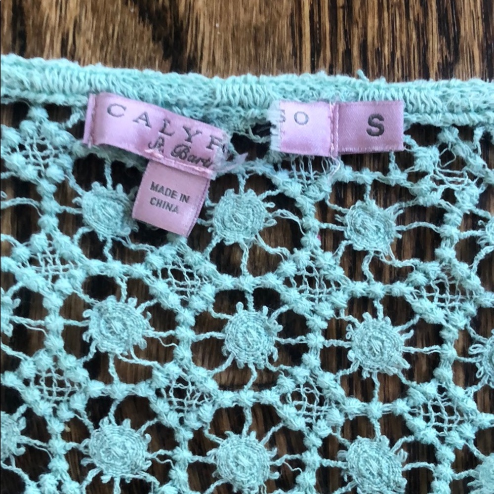 Calypso St Barth Open Weave 3/4 Sleeve Tunic - image 2